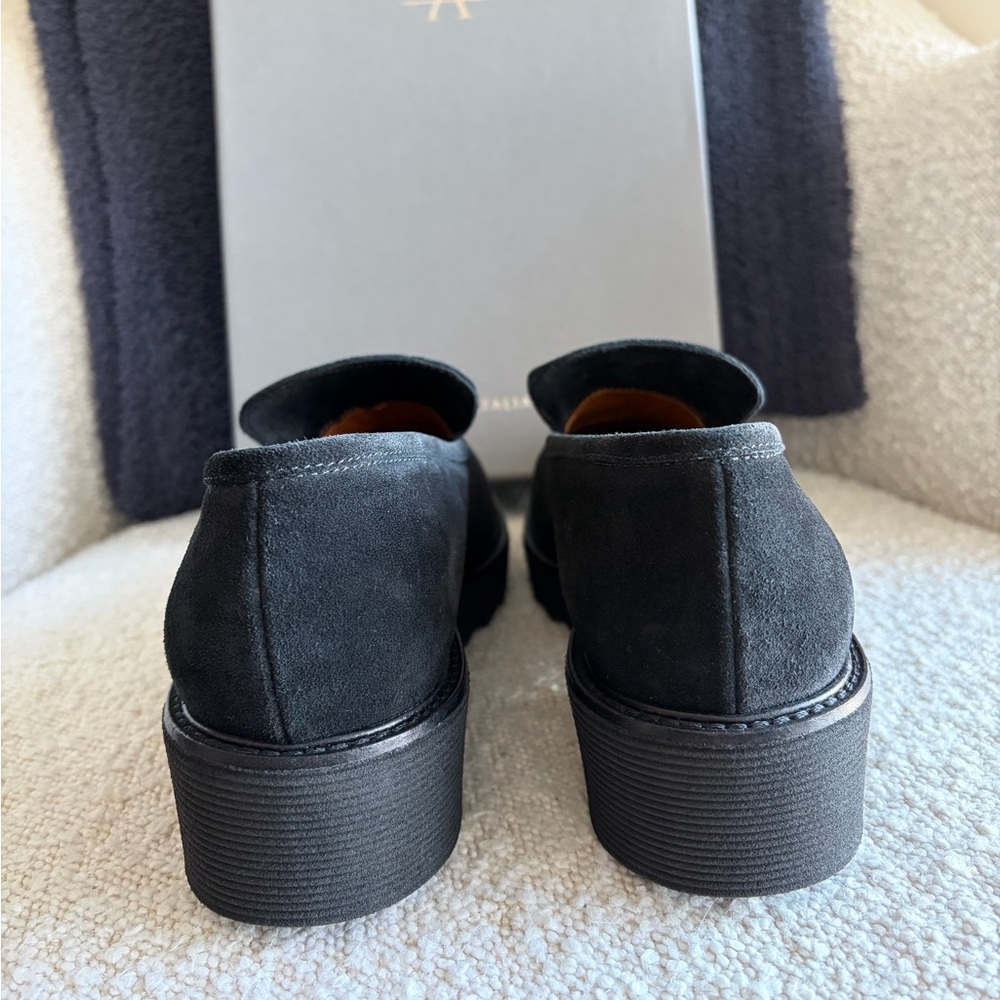 Aquatalia Women's Kelsey Weatherproof Suede Platform Loafers~ size 9 - Picture 6 of 15